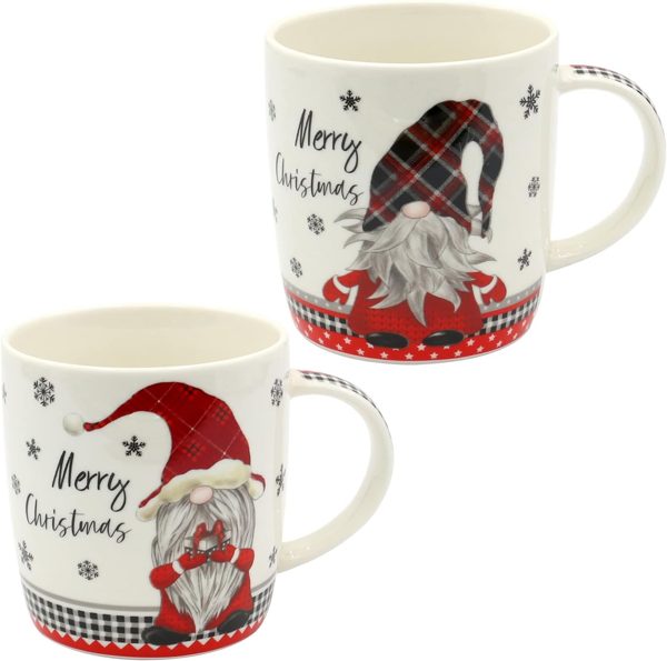 2 tazas gnomo navideño Dekohelden24