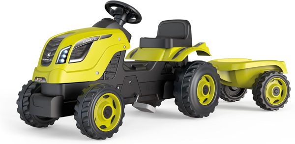 Tractor de pedales Smoby Farmer XL con remolque