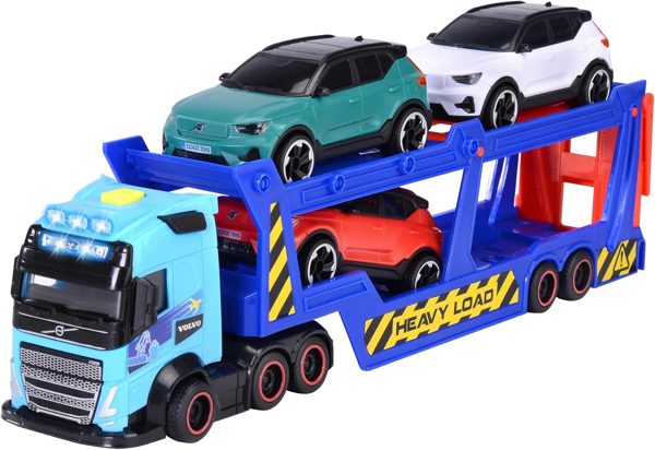 Tráiler portacoches Dickie Toys Volvo 40 cm