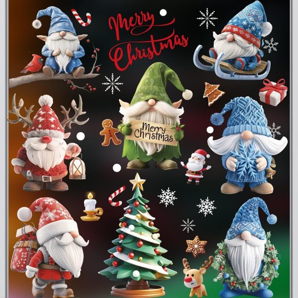 Pegatinas navideñas reutilizables